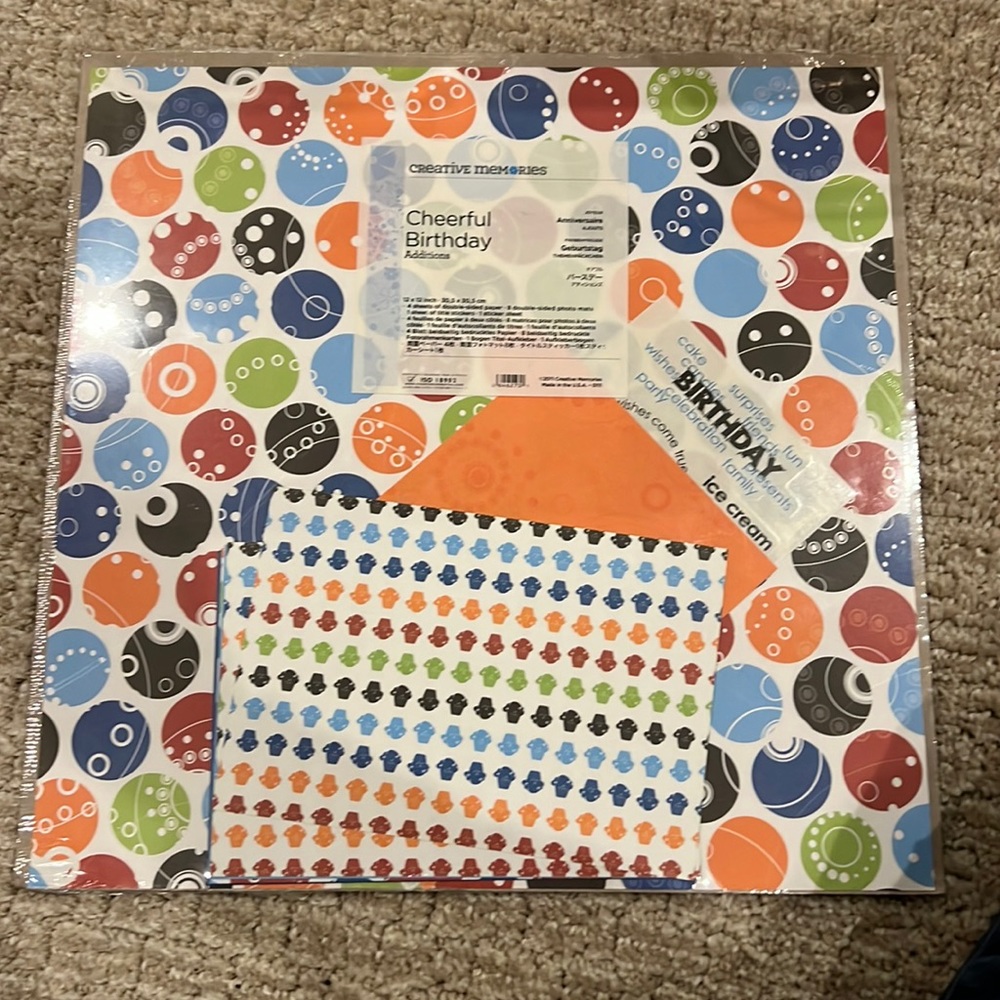 NWT Creative Memories “Cheerful Birthday” Additions